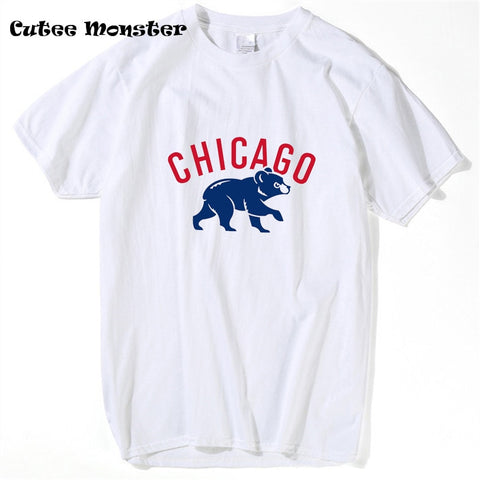 Men Chicago Cubs logo T-shirt