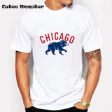 Men Chicago Cubs logo T-shirt