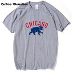 Men Chicago Cubs logo T-shirt