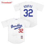 Throwback Jersey Men's Brooklyn Koufax Jersey Stitched