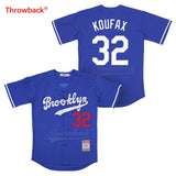 Throwback Jersey Men's Brooklyn Koufax Jersey Stitched