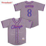 Throwback Baseball Jersey Men's Chicago 8 Dawson Jersey