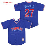 Throwback Jersey Men's Chicago Russell Jerseys Baseball