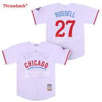 Throwback Jersey Men's Chicago Russell Jerseys Baseball