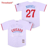 Throwback Jersey Men's Chicago Russell Jerseys Baseball