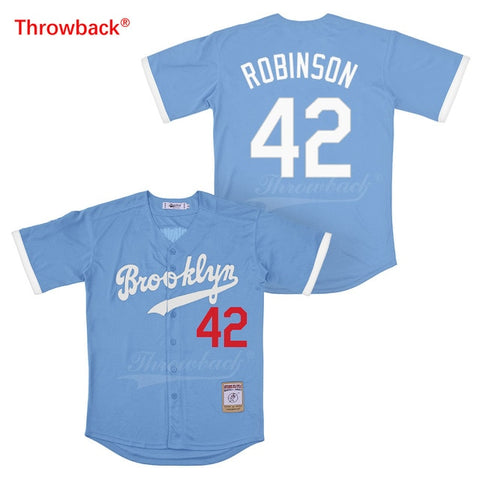 Throwback Jackie Robinson Brooklyb Dodger Jersey