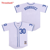 Throwback Jersey Men's 30 Rodriguez Jerseys The Sandlot Movie