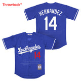 Throwback Jersey Men's Los Angeles Hernandez Jersey Stitched