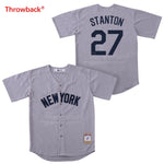 Men's New York Jersey Stanton Baseball Jersey Stitched