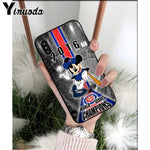 Chicago Cubs Baseball  Soft Silicone Black Phone Case for iPhone